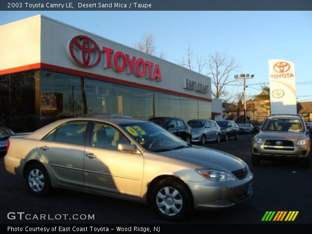 2003 Toyota Camry LE in Desert Sand Mica