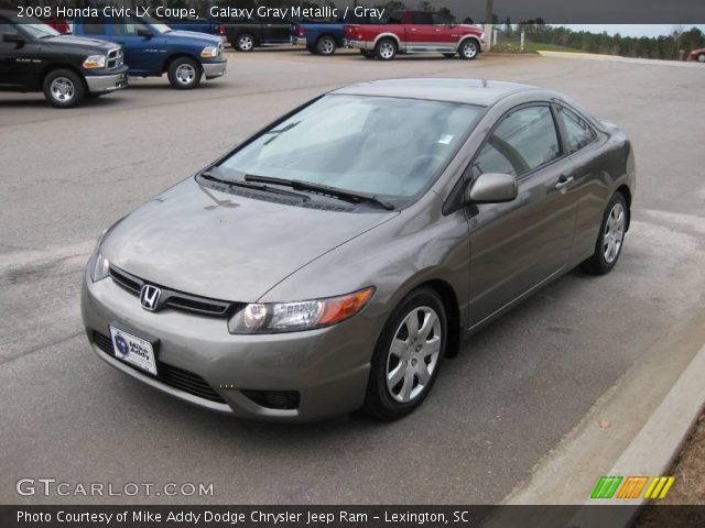 2008 Honda Civic LX Coupe in Galaxy Gray Metallic