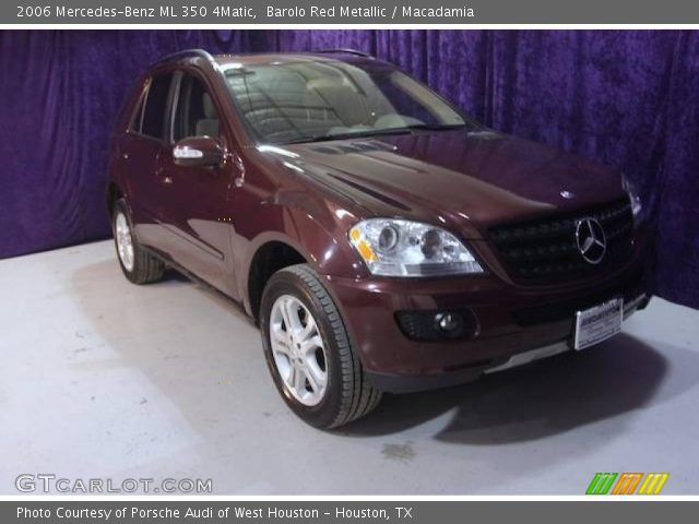 2006 Mercedes-Benz ML 350 4Matic in Barolo Red Metallic