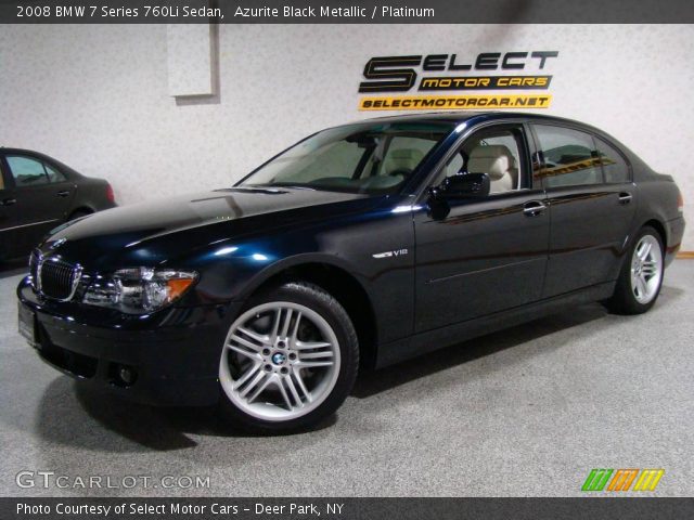 2008 BMW 7 Series 760Li Sedan in Azurite Black Metallic