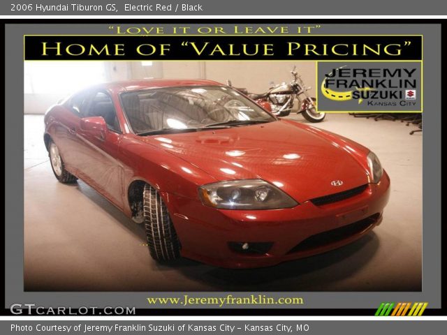 2006 Hyundai Tiburon GS in Electric Red