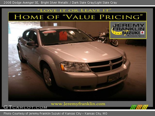 2008 Dodge Avenger SE in Bright Silver Metallic
