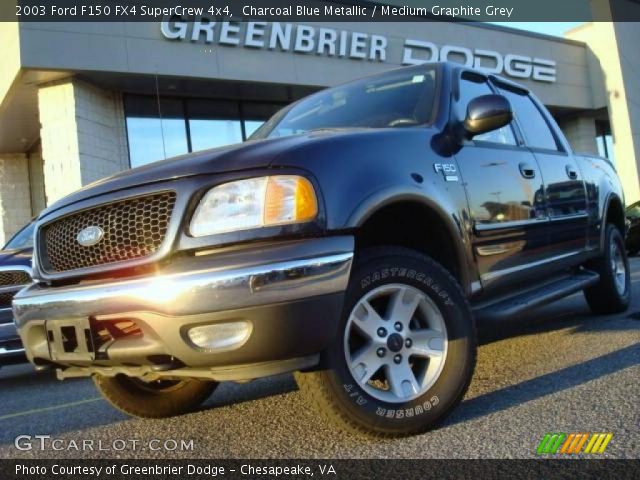 2003 Ford F150 FX4 SuperCrew 4x4 in Charcoal Blue Metallic