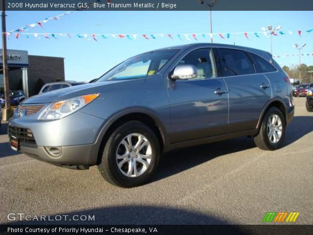 2008 Hyundai Veracruz GLS in Blue Titanium Metallic