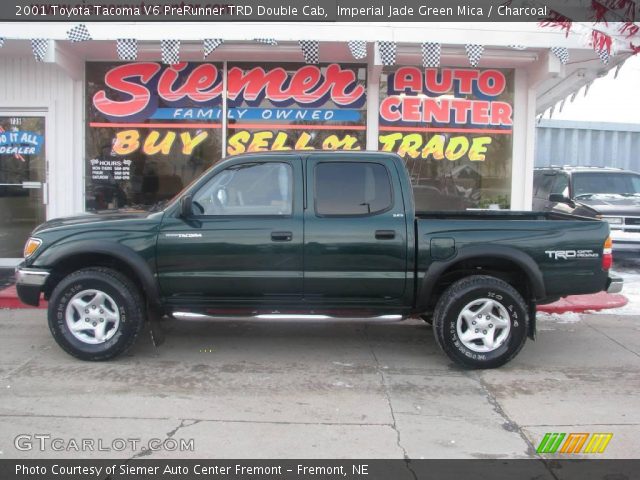 2001 Toyota Tacoma V6 PreRunner TRD Double Cab in Imperial Jade Green Mica
