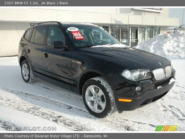 2007 BMW X3 3.0si in Jet Black