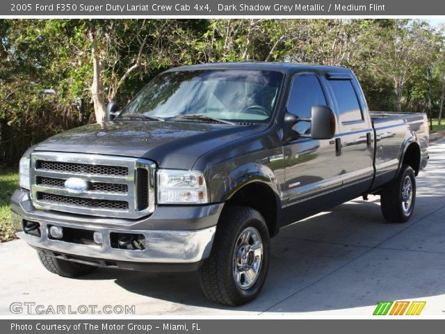 2005 Ford F350 Super Duty Lariat Crew Cab 4x4 in Dark Shadow Grey Metallic