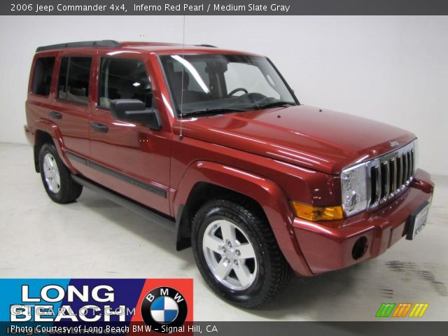 2006 Jeep Commander 4x4 in Inferno Red Pearl