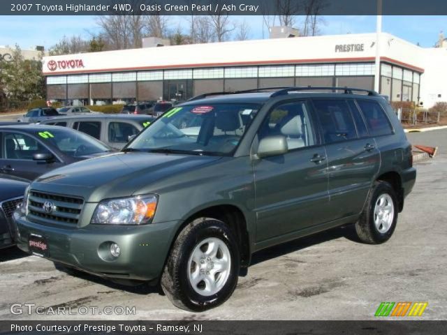2007 Toyota Highlander 4WD in Oasis Green Pearl