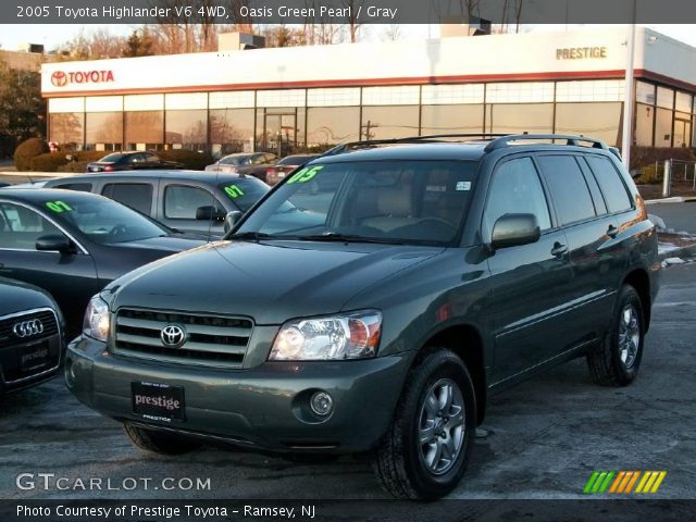 2005 Toyota Highlander V6 4WD in Oasis Green Pearl