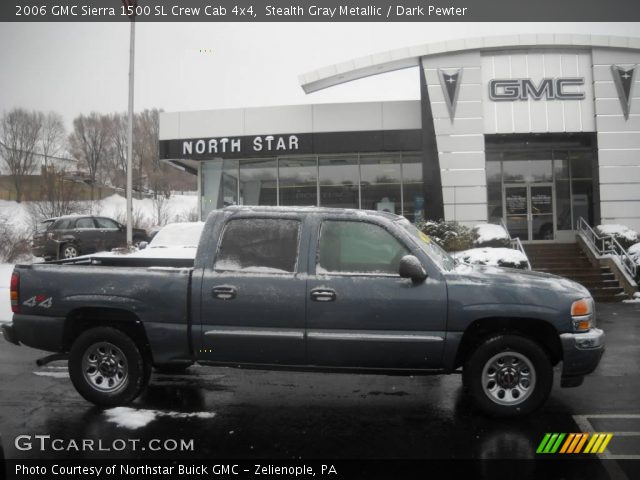 2006 GMC Sierra 1500 SL Crew Cab 4x4 in Stealth Gray Metallic