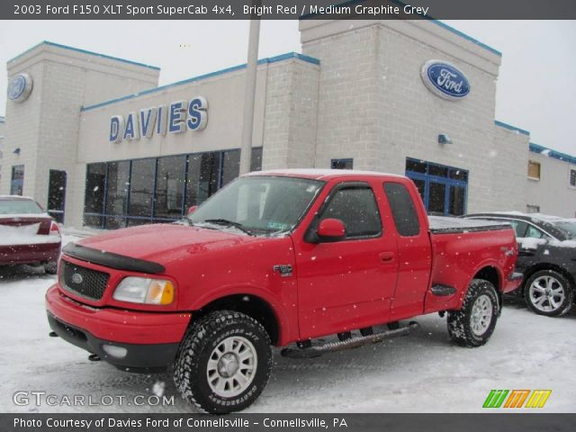 2003 Ford F150 XLT Sport SuperCab 4x4 in Bright Red