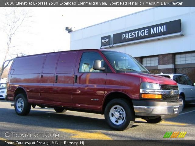 2006 Chevrolet Express 2500 Extended Commercial Van in Sport Red Metallic