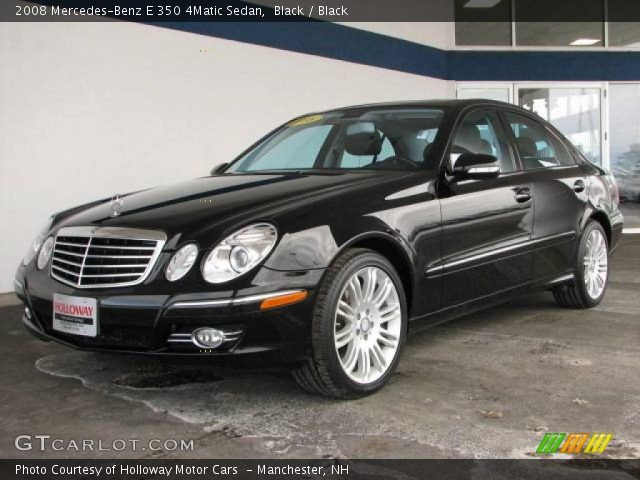 2008 Mercedes-Benz E 350 4Matic Sedan in Black