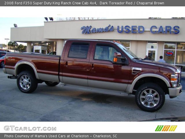 2008 Ford F350 Super Duty King Ranch Crew Cab 4x4 in Dark Toreador Red