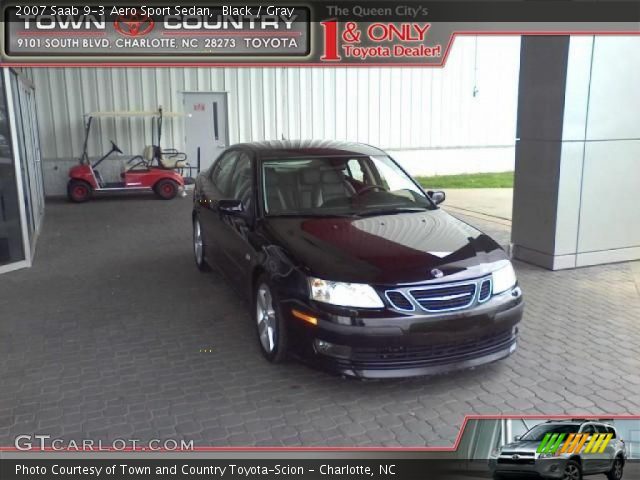 2007 Saab 9-3 Aero Sport Sedan in Black