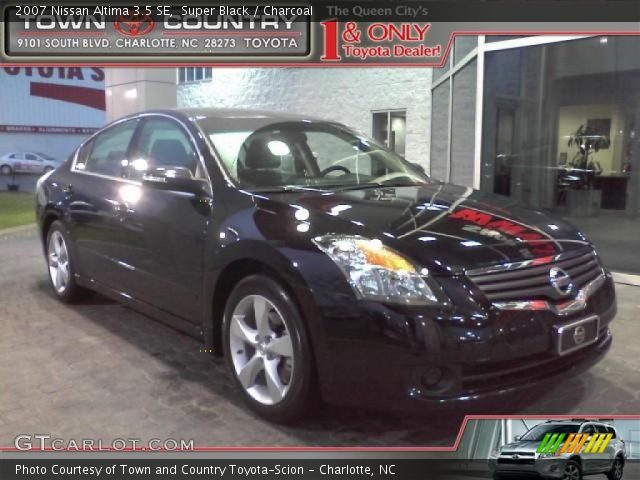 2007 Nissan Altima 3.5 SE in Super Black