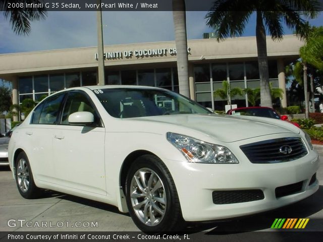 2008 Infiniti G 35 Sedan in Ivory Pearl White