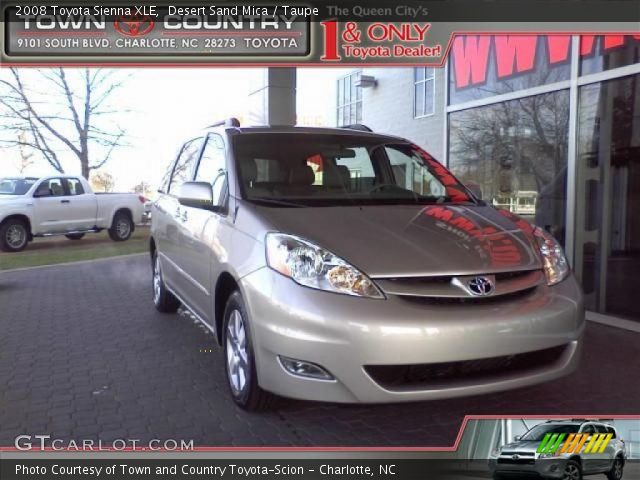 2008 Toyota Sienna XLE in Desert Sand Mica