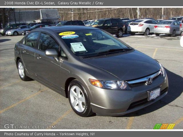 2008 Honda Civic EX-L Sedan in Galaxy Gray Metallic