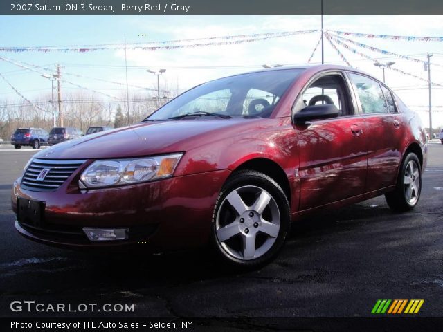 2007 Saturn ION 3 Sedan in Berry Red