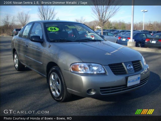 2006 Nissan Sentra 1.8 in Bronze Shimmer Metallic