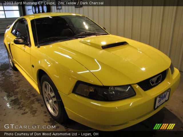 2003 Ford Mustang GT Coupe in Zinc Yellow