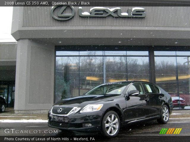 2008 Lexus GS 350 AWD in Obsidian Black