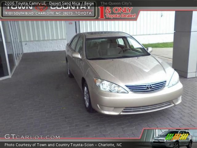2006 Toyota Camry LE in Desert Sand Mica