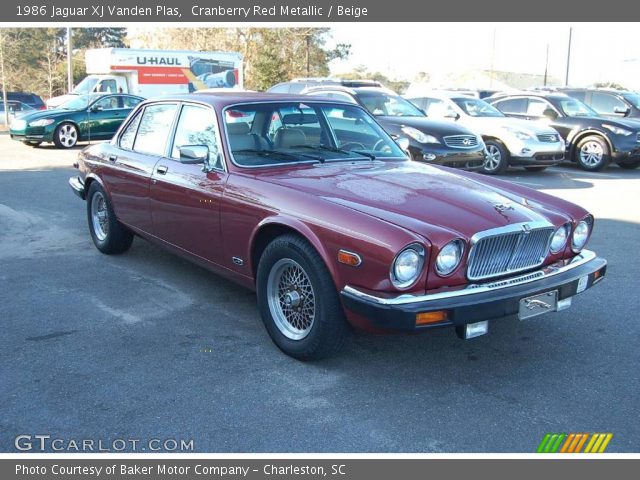 1986 Jaguar XJ Vanden Plas in Cranberry Red Metallic