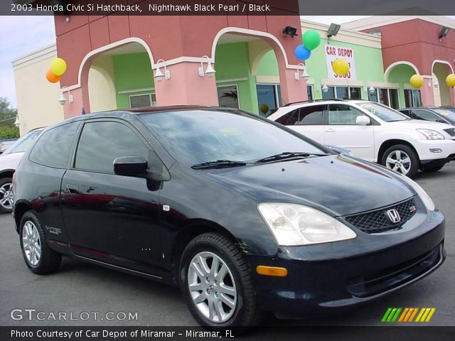 2003 Honda Civic Si Hatchback in Nighthawk Black Pearl