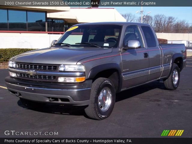 2000 Chevrolet Silverado 1500 LS Extended Cab 4x4 in Light Pewter Metallic