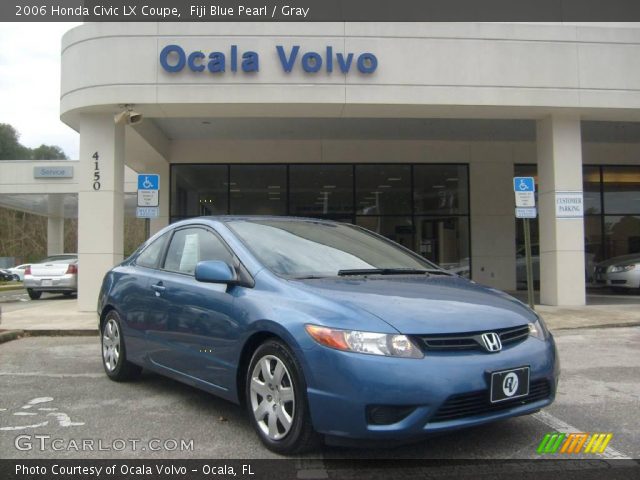 2006 Honda Civic LX Coupe in Fiji Blue Pearl