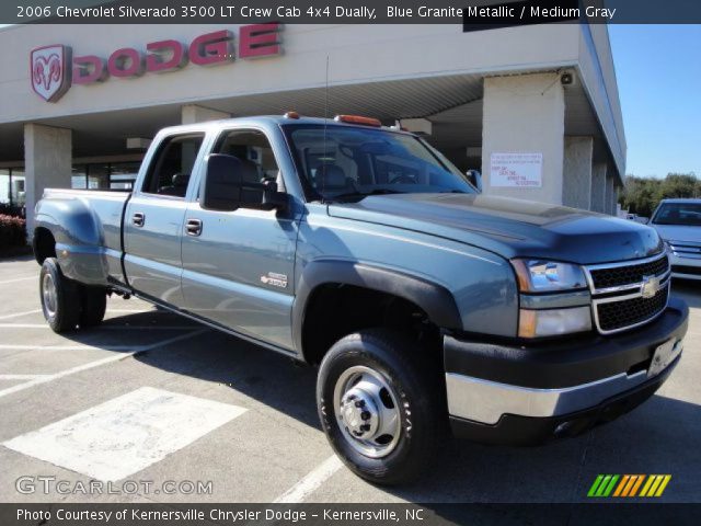 2006 Chevrolet Silverado 3500 LT Crew Cab 4x4 Dually in Blue Granite Metallic