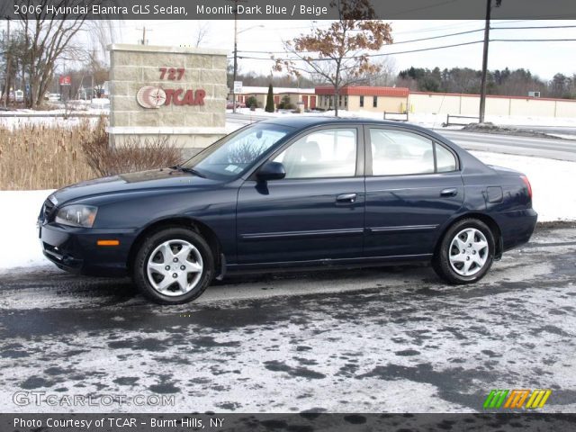 2006 Hyundai Elantra GLS Sedan in Moonlit Dark Blue
