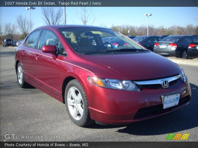 2007 Honda civic tango red pearl