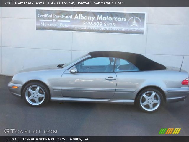 2003 Mercedes-Benz CLK 430 Cabriolet in Pewter Silver Metallic