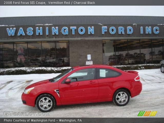 2008 Ford Focus SES Coupe in Vermillion Red