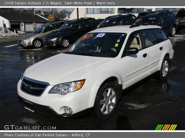 2008 Subaru Outback 2.5i Wagon in Satin White Pearl