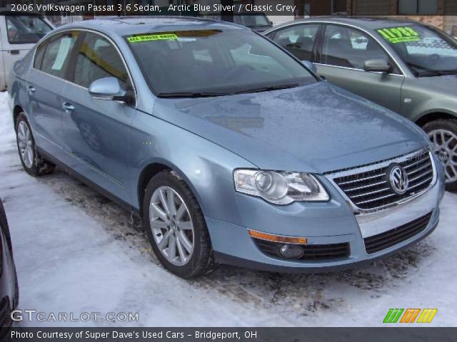 2006 Volkswagen Passat 3.6 Sedan in Arctic Blue Silver