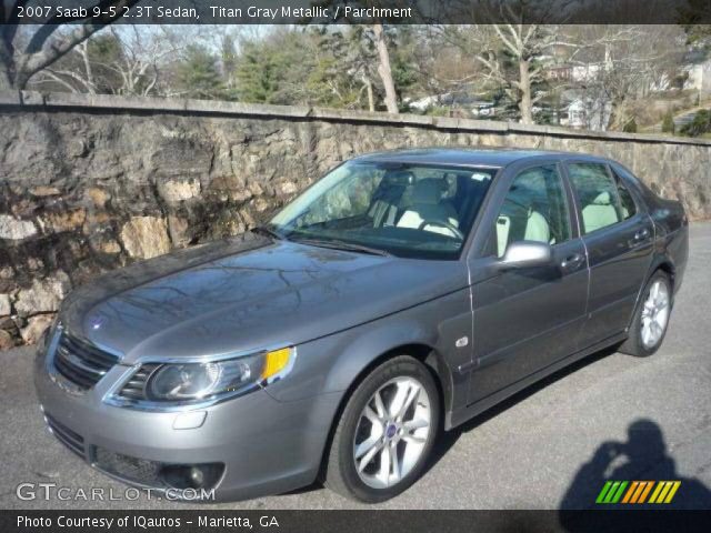 2007 Saab 9-5 2.3T Sedan in Titan Gray Metallic