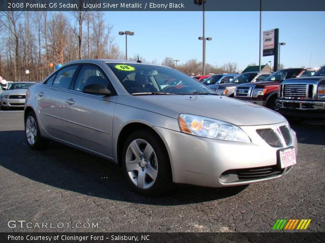 2008 Pontiac G6 Sedan in Liquid Silver Metallic