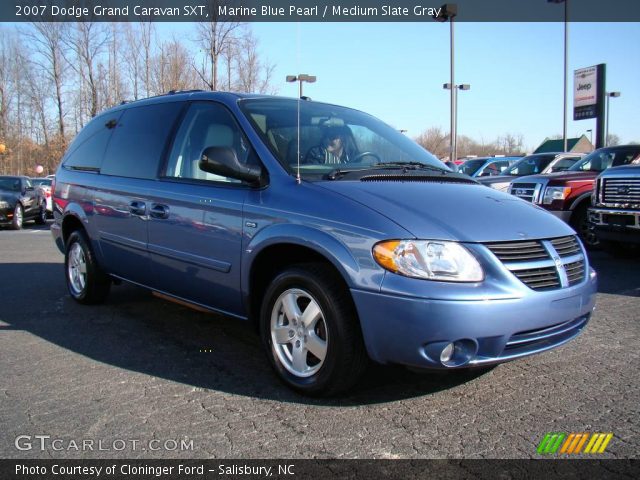 2007 Dodge Grand Caravan SXT in Marine Blue Pearl