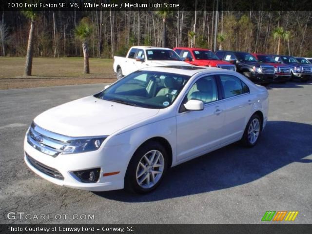 2010 Ford Fusion SEL V6 in White Suede