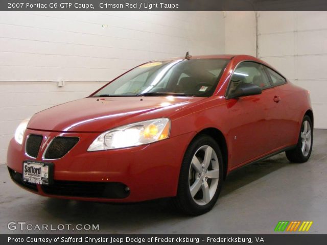 2007 Pontiac G6 GTP Coupe in Crimson Red