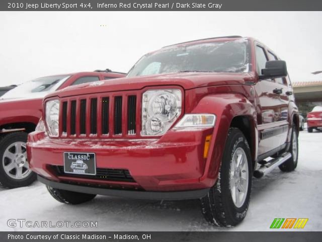 2010 Jeep Liberty Sport 4x4 in Inferno Red Crystal Pearl