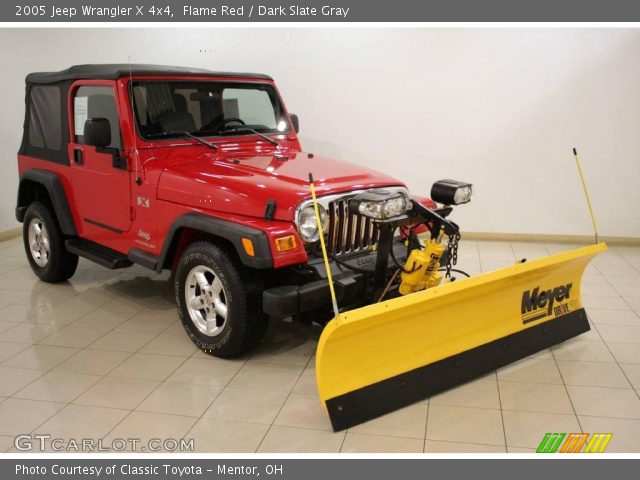 2005 Jeep Wrangler X 4x4 in Flame Red