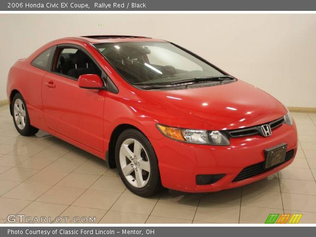 2006 Honda Civic EX Coupe in Rallye Red