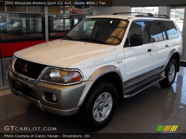 2000 Mitsubishi Montero Sport XLS 4x4 in Alpine White