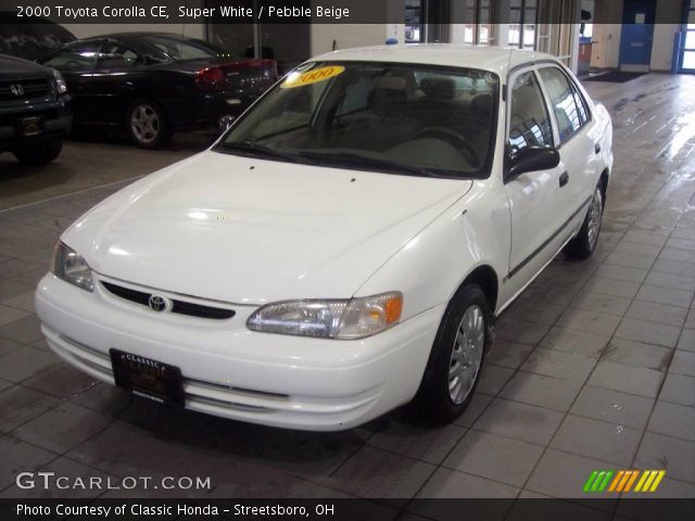2000 Toyota Corolla CE in Super White